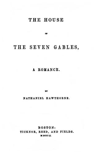 The House of the Seven Gables