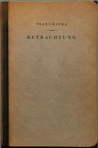 Book Contemplazione (Betrachtung) su tedesco