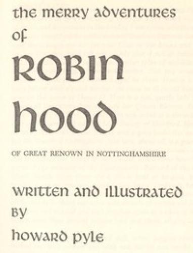 Buch Die fröhlichen Abenteuer des Robin Hood (The Merry Adventures of Robin Hood) auf Englisch