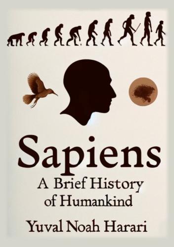 Buch Eine kurze Geschichte der Menschheit (Sapiens: A Brief History of Humankind) auf Englisch