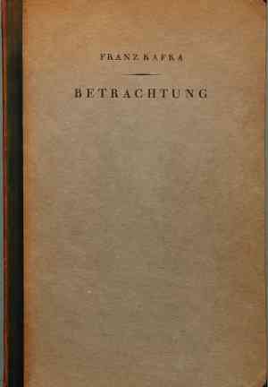 Book Contemplazione (Betrachtung) su tedesco