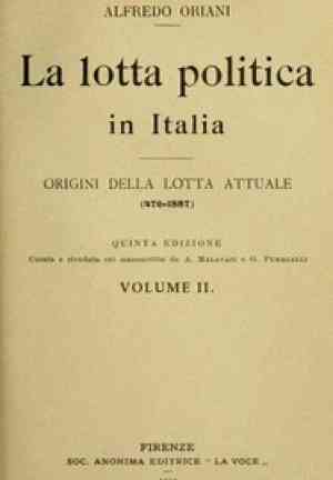 Książka Walka polityczna we Włoszech, Tom 2 (La lotta politica in Italia, Volume 2 (of 3)) na włoski