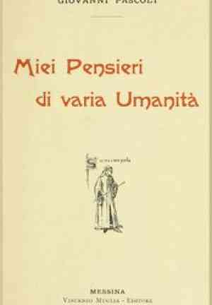 Livro Meus Pensamentos sobre a Humanidade Variada (Miei Pensieri di varia Umanità) em Italiano