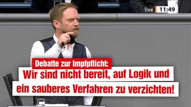 Video DIE LINKE beteiligt sich nicht an billigen parlamentarischen Tricks in der Impfpflicht-Debatte! su italiano