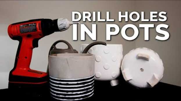 Video Drill Drainage Holes in Pots WITHOUT Breaking Them! (Foolproof Method) auf Deutsch