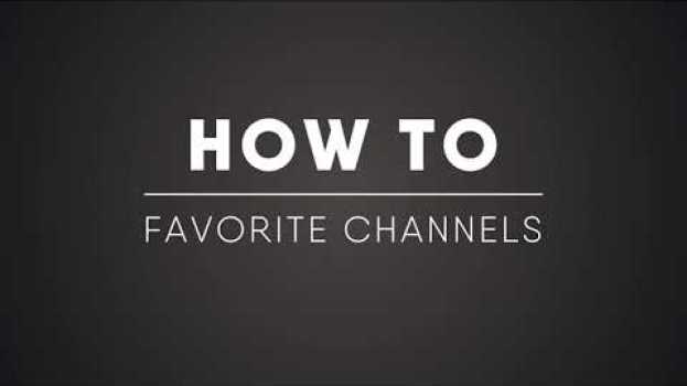 Video How to: Favorite channels on Roku auf Deutsch