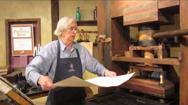 Video How a Gutenberg printing press works en Español