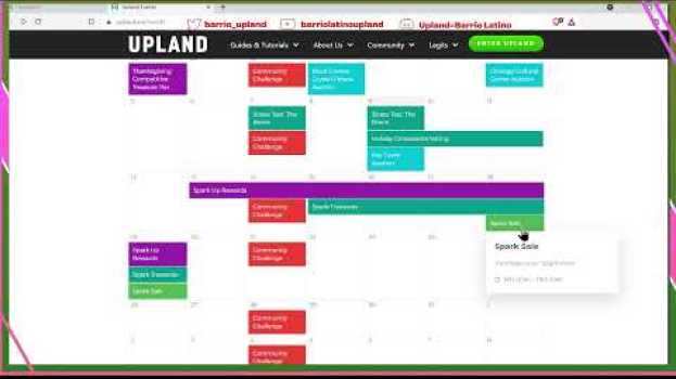 Видео Como usar el calendario para participar en los eventos de Upland на русском