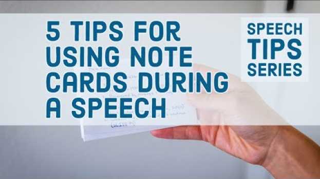 Video 5 Tips for Using Note Cards During a Speech auf Deutsch