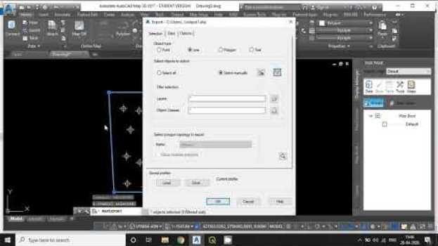 Video AutoCAD Map 3D - Export AutoCAD Geometries into ESRI ShapeFile (.shp) na Polish